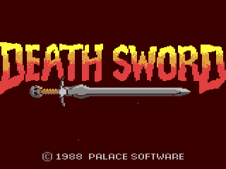 Death Sword title screen for Commodore 64